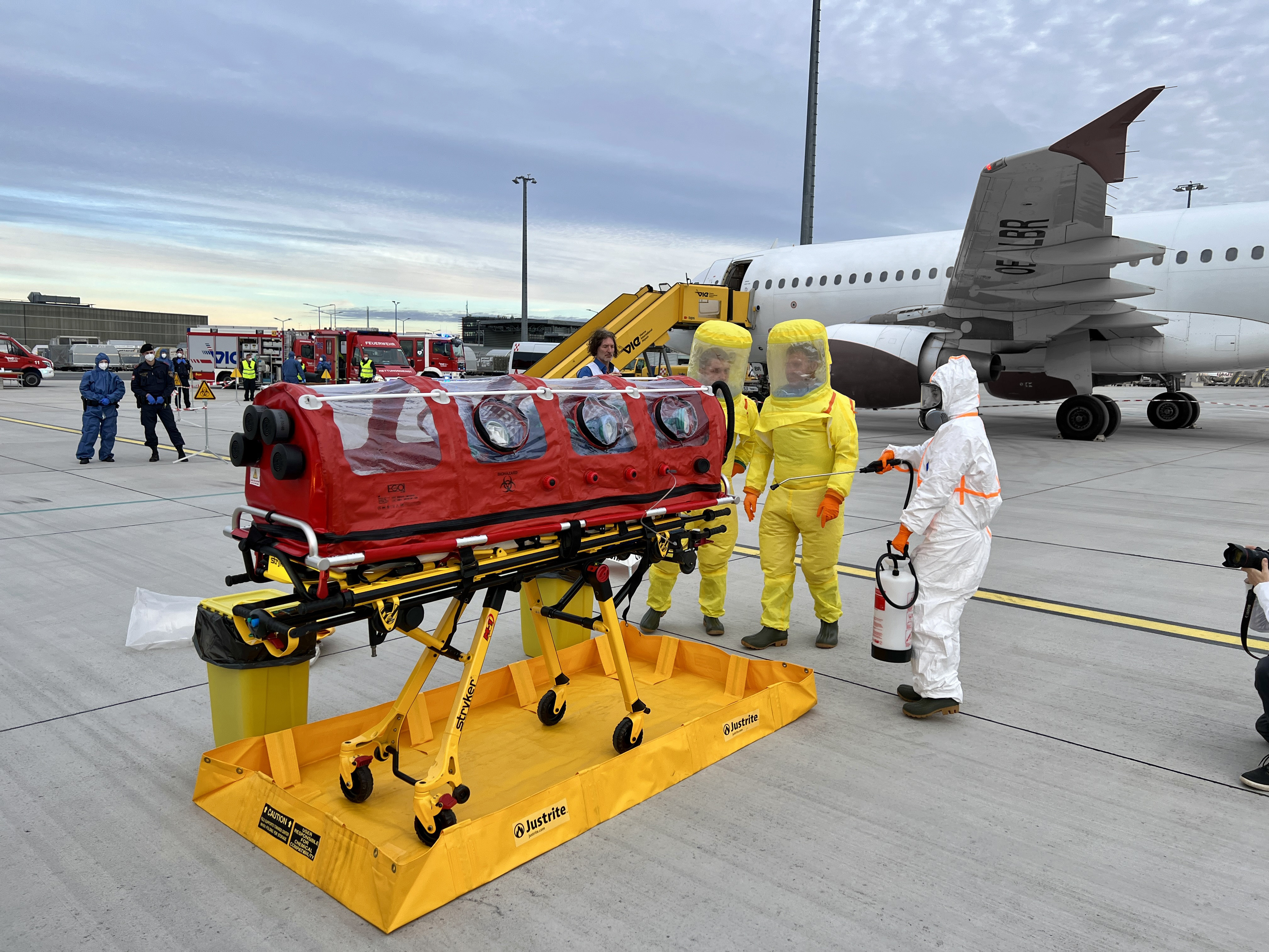 Extensive crisis exercise at the airport in Vienna