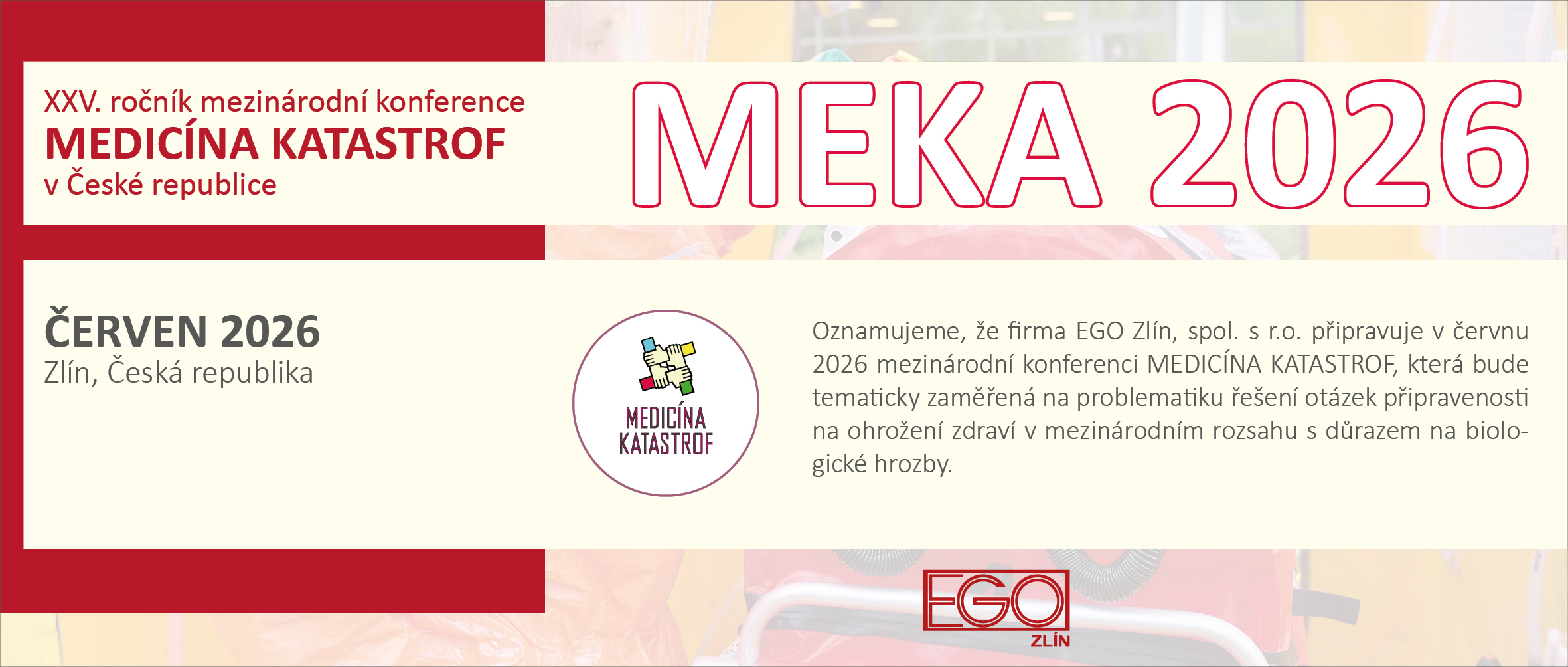 XXV. ročník mezinárodní konference  MEDICÍNA KATASTROF v České republice
